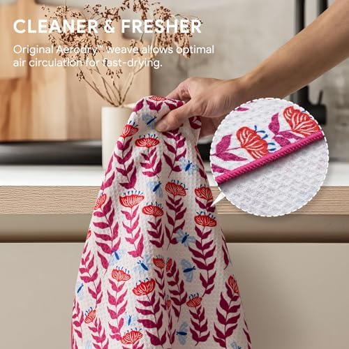 RECYCO Waffle Kitchen Towel Set of 2 - Image 4