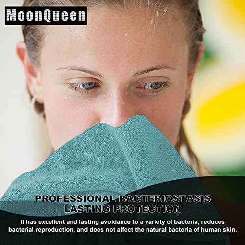 MOONQUEEN Microfiber Facial Cloths Fast Drying Washcloth 12 Pack - Image 5