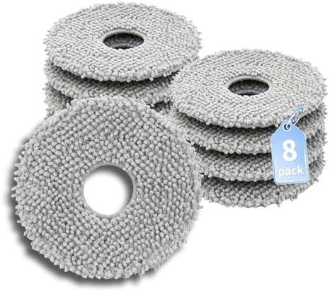 8 Pack Microfiber Mop Cloth Pad Set by RGkuti