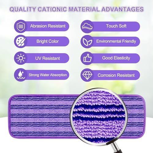 4 Pack Upgraded Reusable Mop Pads Compatible - Image 3