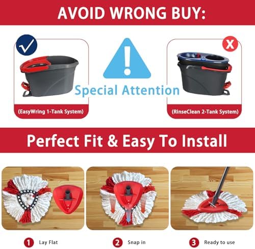 Easywring 1-Tank System, Mop Replacement Heads - Image 3