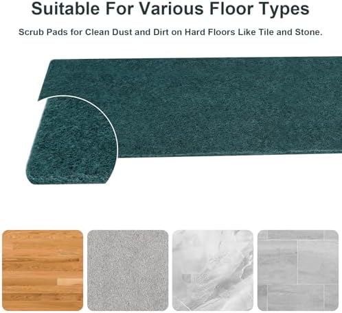 18in Reusable Scrub Mop Pads: 8 Pack Washable and Scrubbing Replacement Pads - Image 5