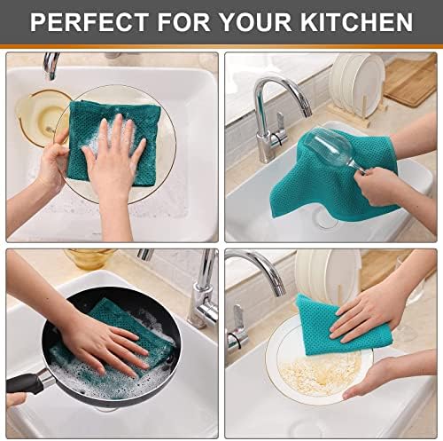 Kitinjoy 100% Cotton Waffle 12-Pack Kitchen Towels - Image 4