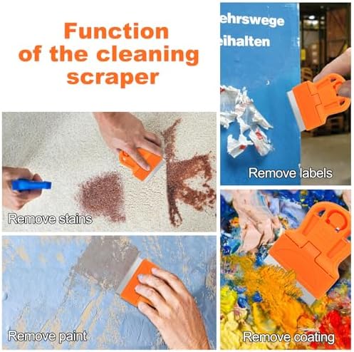 WEGAZ-4 Pcs Mini Plastic Razor Blade Scraper Tool-Suitable - Image 6