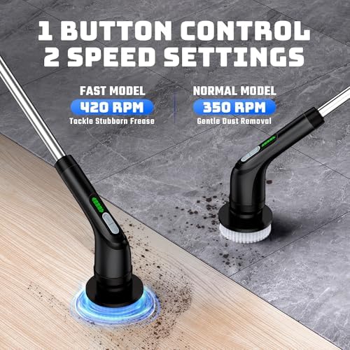 Electric Spin Scrubber for Bathroom: Shower Cleaner Brush - Image 3