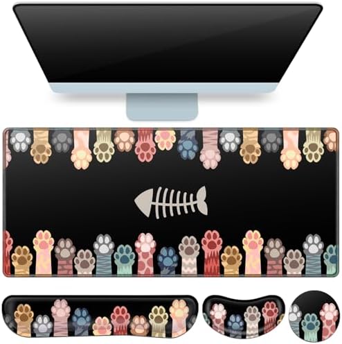 Desk Mat, Large Gaming Mouse Pad by QOMOLAMA