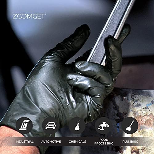 X3 Nitrile Disposable Gloves Latex Free 3 mil Black - Image 5