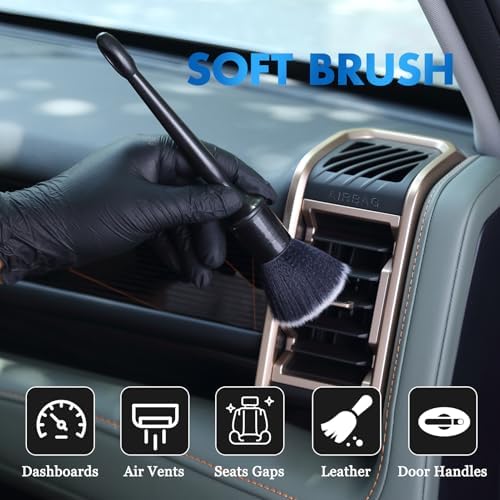 3 Pcs Car Detailing Brush Set - Image 3