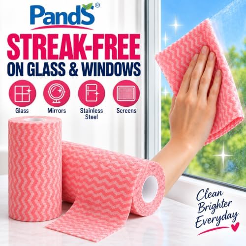 Reusable Paper Towels, 2 Rolls 120 Sheets, Washable Kitchen Cleaning Wipes - Image 6