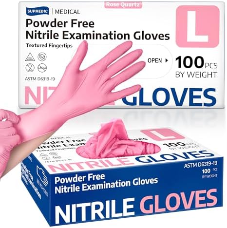 Supmedic Medical Nitrile Exam Gloves, Latex & Powder-Free Disposable 100 Ct by Supmedic