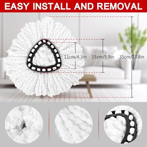 15-Pack Spin Mop Superior Replacement Heads – Compatible - Image 3