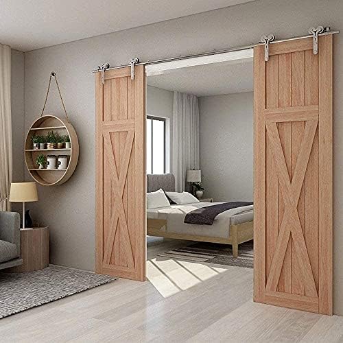 TSMST 11FT Sliding Barn Door Hardware Kit, Stainless Steel Heavy Duty Sturdy - Image 3