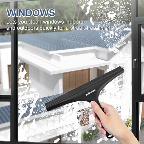 Shower Squeegee for Glass Doors, 10 Inch Shower Squeegee - Image 3