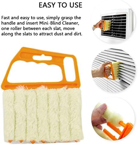 Blind Cleaner Brush, Blinds Dust Shutters, Mini Washable & Removable Window Air - Image 2