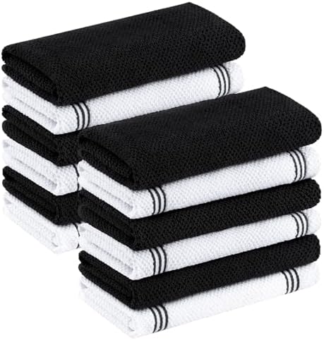 Homaxy Dual Design Cotton Kitchen Towels by Homaxy