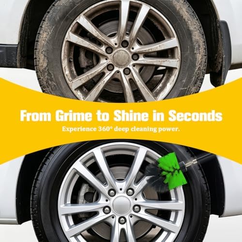 4PCS Car Drill Brush Attachment Set, Vehicle Power Scrub Drill Cleaning Brush - Image 3