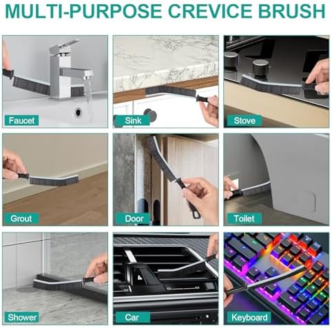 Crevice Cleaning Brush, New Multifunctional Gap Cleaning Brush Tool, Thin Scrub - Image 2