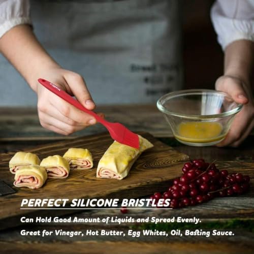 Walfos Silicone Basting Pastry Brush, 600°F Heat Resistant - Image 2