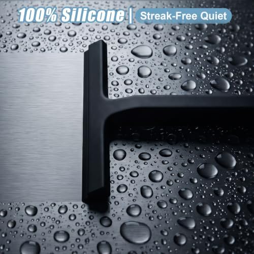 Shower Squeegee for Glass Doors, 8.6-Inch Silicone - Image 3