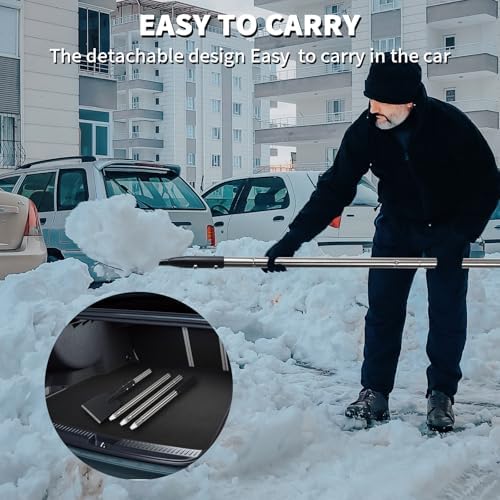 BARAYSTUS Flat Shovel with Adjustable Handle, 59 in Floor Scraper, Ice Scraper - Image 6