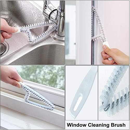 Crevice Cleaning Brush Set, Hard Bristle Grout Scrub Brushes - Image 6