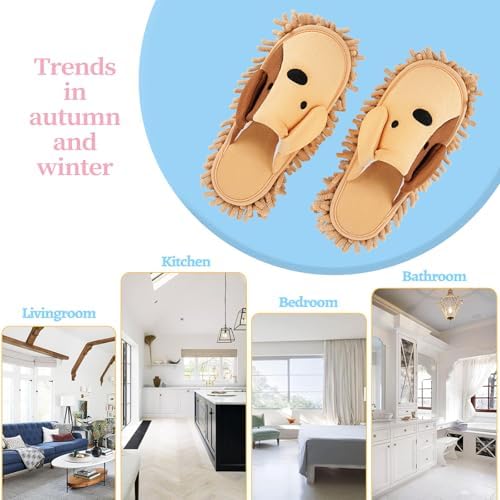 Detachable Dog Microfiber Mop Slippers Dusting - Image 5