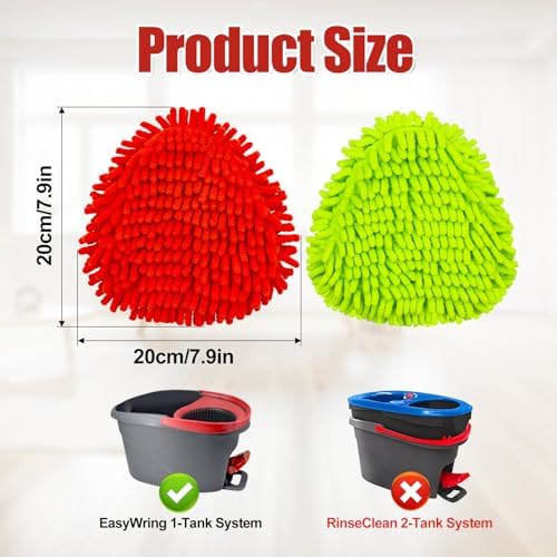 6 Pack Chenille Mop Heads Replacement - Image 2
