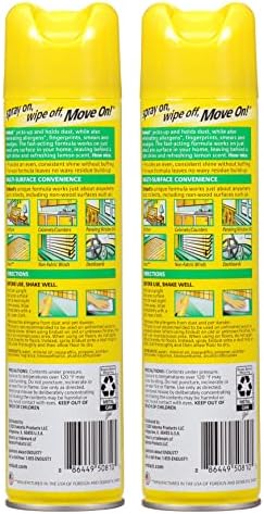Endust Multi-Surface Dusting and Cleaning Spray, Lemon Zest, 12.5 Ounce - Image 2