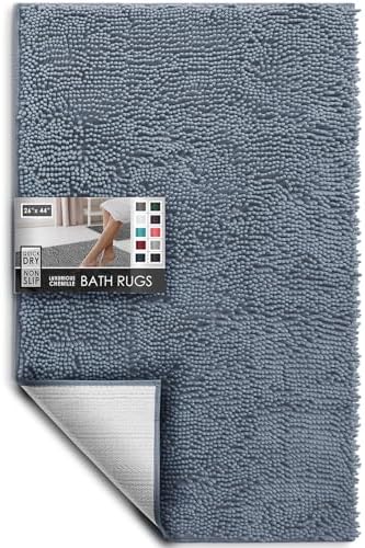 Hearth & Harbor Bathroom Rugs, Chenille Bath Mat by HearthHarbor