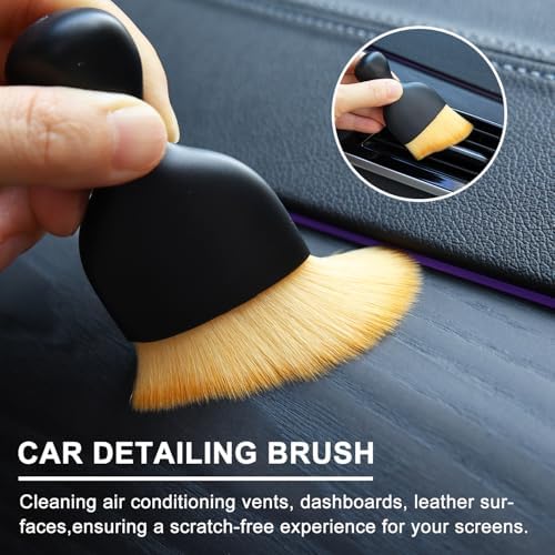 3 Pack Exquisite Microfiber Duster Brush, Car Interior Cleaning Tool, Small - Image 3