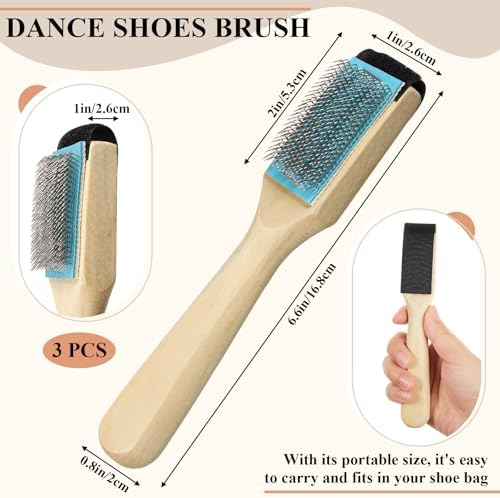 3 Pcs Dance Shoe Brush Half Cover - Image 2