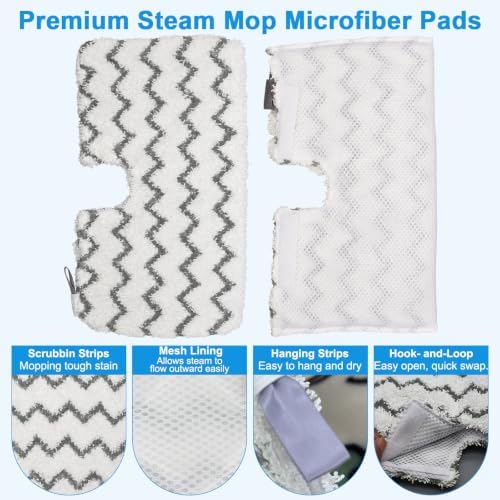 4 Pack Steam Mop Replacement Pads - Image 3