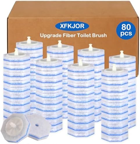 80 Count Toilet Bowl Brush Refills by XFKJOR