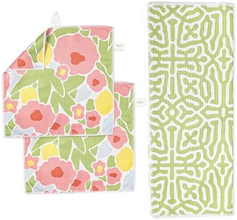 ELYN Microfiber Kitchen Dish Towel & Dish Cloth Set, Quick-Dry & Absorbent by ELYN