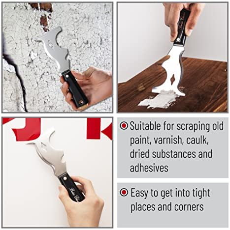 Bates- Paint Scraper, 10 in 1, Metal Hammer End, Paint Scrapers - Image 4