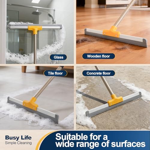 Yocada Rubber Floor Squeegee TPR Blade Scrubber Broom Shower Squeegee - Image 6