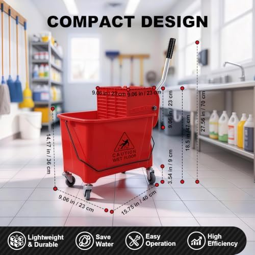 21 Quart Compact Mop Bucket - Image 3