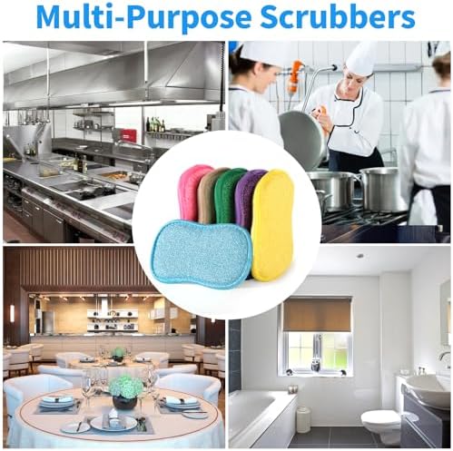 6 Pack Multi-Purpose Scrub Sponges - Image 7