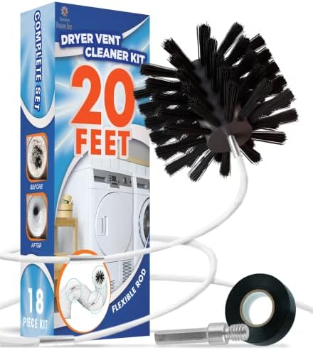 Dryer Vent Cleaner Kit 20 Feet by SmartHouseInc