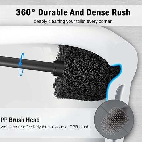 Brushed Nickel Toilet Bowl Brush - Image 5