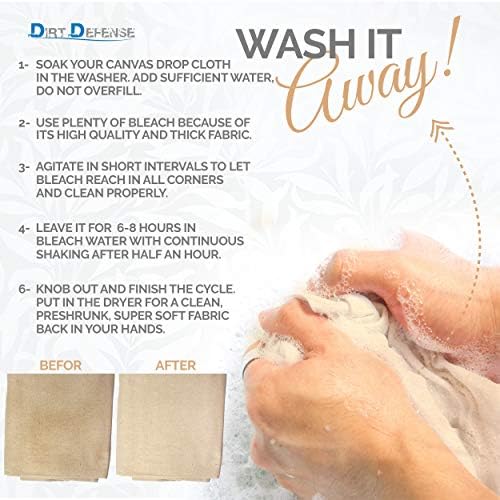 Drop Cloth Cotton Tarp Large Canvas Tarp - Image 5