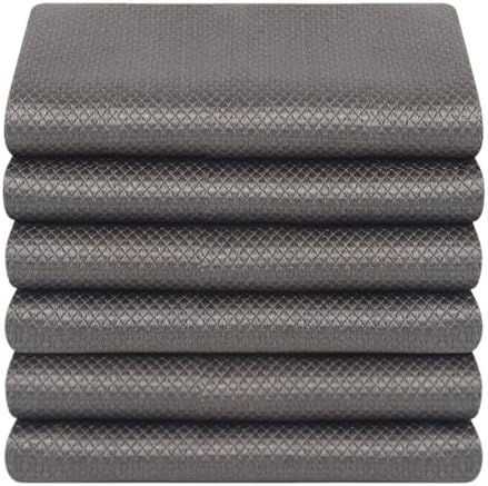 SINLAND Microfiber Glass Cleaning Cloth Streak Free Magic Towels Grey by SINLAND