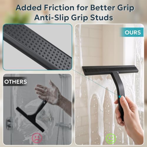 FZF Shower Squeegee for Glass Doors Window Bathroom Cleaning 10 Inch - Image 4