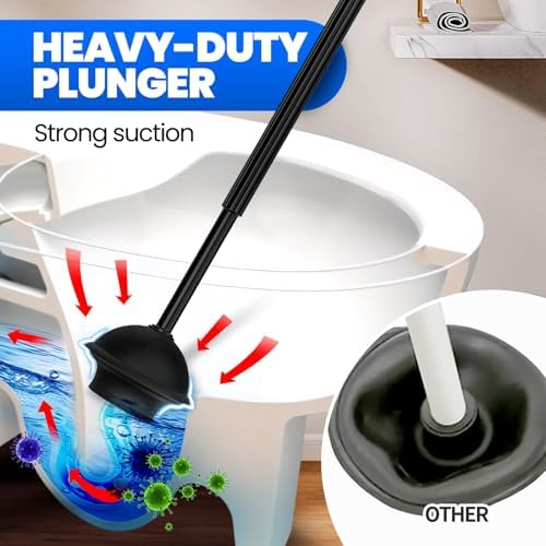4in1 Toilet Plunger and Brush Set - Image 3