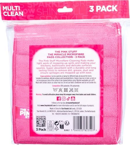 Stardrops – The Pink Stuff – Miracle Microfibre Pad Collection 3 Pack - Image 2
