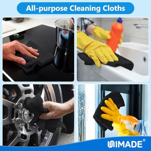 UNIMADE Microfiber Cleaning Cloth, 50 Pack Microfiber Towels - Image 7