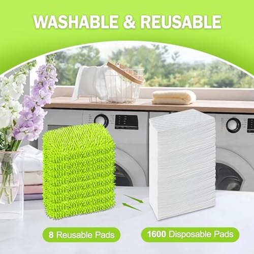 8 Pack Reusable Mop Pads Compatible - Image 4
