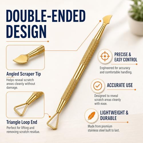 Dual-Ended Scratcher Tools for Scratch Off Lottery Tickets, Precise Scraper - Image 3
