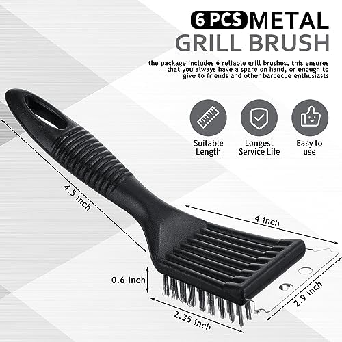 Sliner 6 Pcs 8 Inch BBQ Grill Brush - Image 2