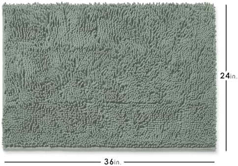 Hearth & Harbor Bathroom Rugs, Chenille Bath Mat - Image 3